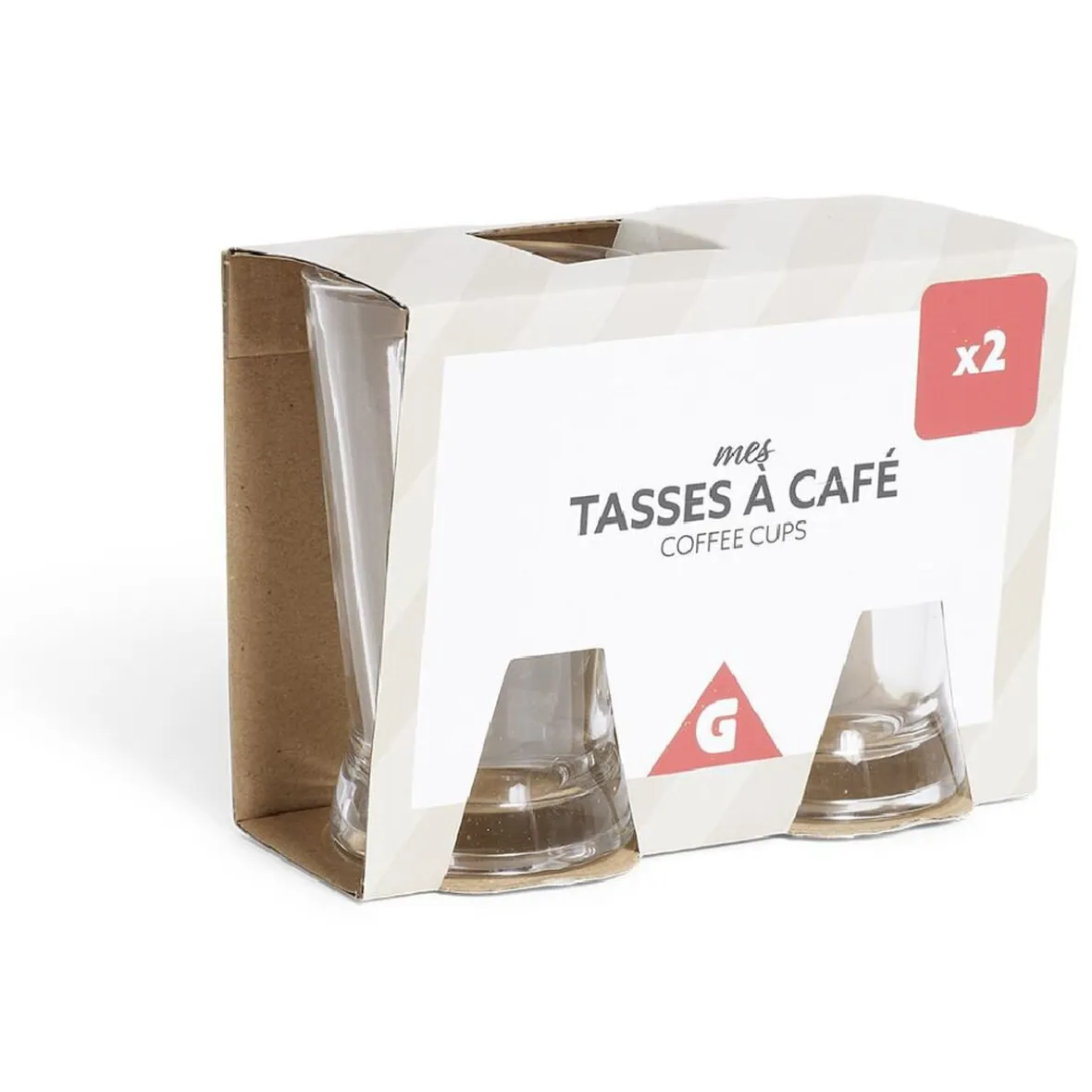Vaisselle Et Accessoires De Table<Gifi Lot de 2 tasses à café 170ml verre transparent