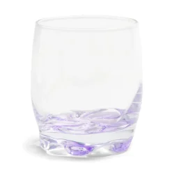 Gifi Lot de 3 verres 29cl en verre transparent fond coloré rose/violet/orange| Vaisselle Et Accessoires De Table
