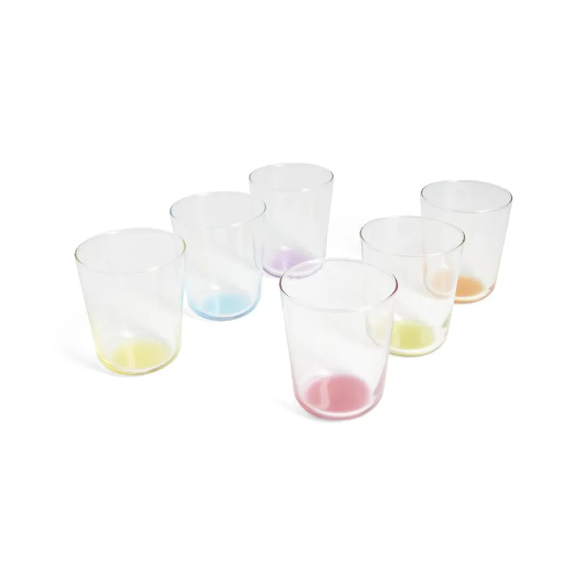Vaisselle Et Accessoires De Table<Gifi Lot de 6 verres 31cl transparents avec fond coloré