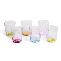 Vaisselle Et Accessoires De Table<Gifi Lot de 6 verres 31cl transparents avec fond coloré