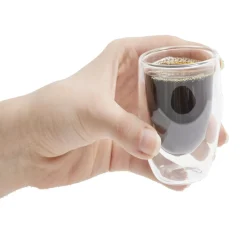 Gifi Lot de 2 verres double paroi 80ml| Vaisselle Et Accessoires De Table
