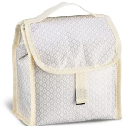 Conservation Alimentaire<Gifi Lunch bag réfrigérant beige et gris motif macramé