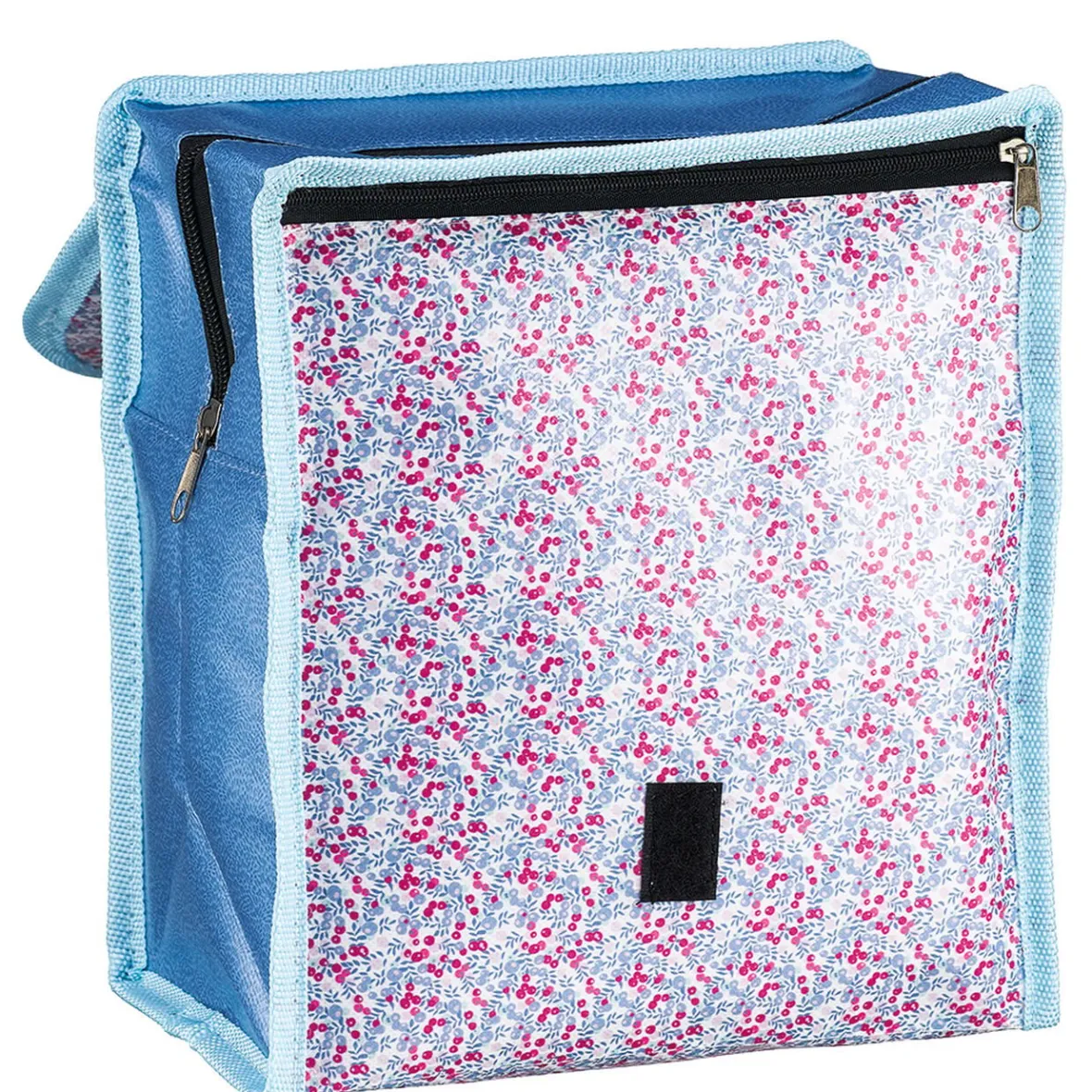 Conservation Alimentaire<Gifi Lunch bag réfrigérant bleu et rose motif baies sauvages