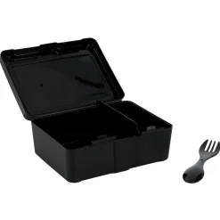 Conservation Alimentaire<Gifi Lunch box à 2 compartiments - Boîte alimentaire en plastique noir 1L