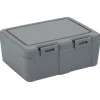 Conservation Alimentaire<Gifi Lunch box à 2 compartiments - Boîte alimentaire en plastique gris 1L