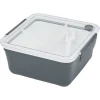Conservation Alimentaire<Gifi Lunch box 2 niveaux plastique gris 95cl