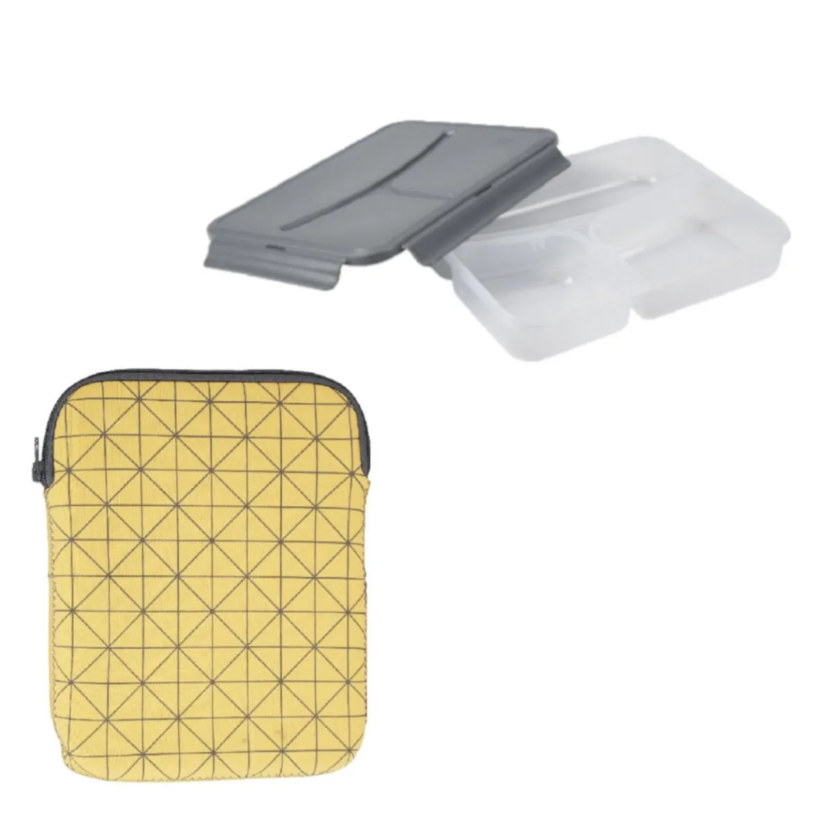 Gifi Lunch Box compartimentée avec sacoche de protection| Vaisselle Et Accessoires De Table