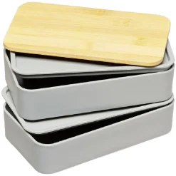 Conservation Alimentaire<Gifi Lunch box couvercle bambou x2