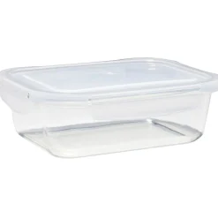 Gifi Lunchbox en verre x2 avec couvercle 1,05L et 1,5L| Conservation Alimentaire