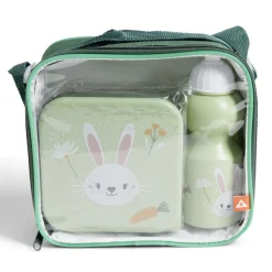 Conservation Alimentaire<Gifi Lunchbox enfant 720ml avec gourde 350ml et sac de transport lapin vert