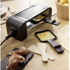 Petit Électroménager<Gifi Machine à raclette Duo connectable noire 2 poêlons 450W