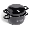 Cuisson<Gifi Marmite à moules avec couvercle Ø20,5cm acier noir