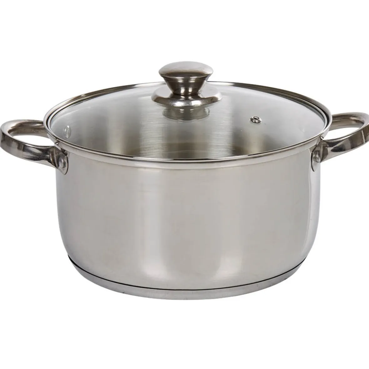 Cuisson<Gifi Marmite anti adhésive inox couvercle en verre
