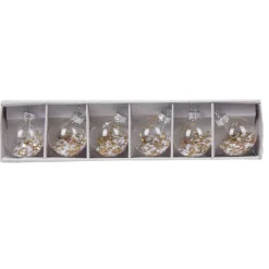 Gifi Marque-place de Noël blanc et doré x 6| Vaisselle Et Accessoires De Table