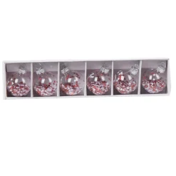 Gifi Marque-place de Noël blanc et rouge x 6| Vaisselle Et Accessoires De Table