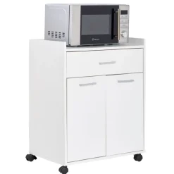 Rangement De Cuisine<Gifi Meuble blanc pour micro ondes Kooky