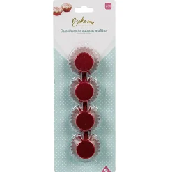 Cuisson<Gifi Mini caissette à muffin aluminium rouge x80
