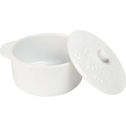 Cuisson<Gifi Mini cocotte céramique blanc x2