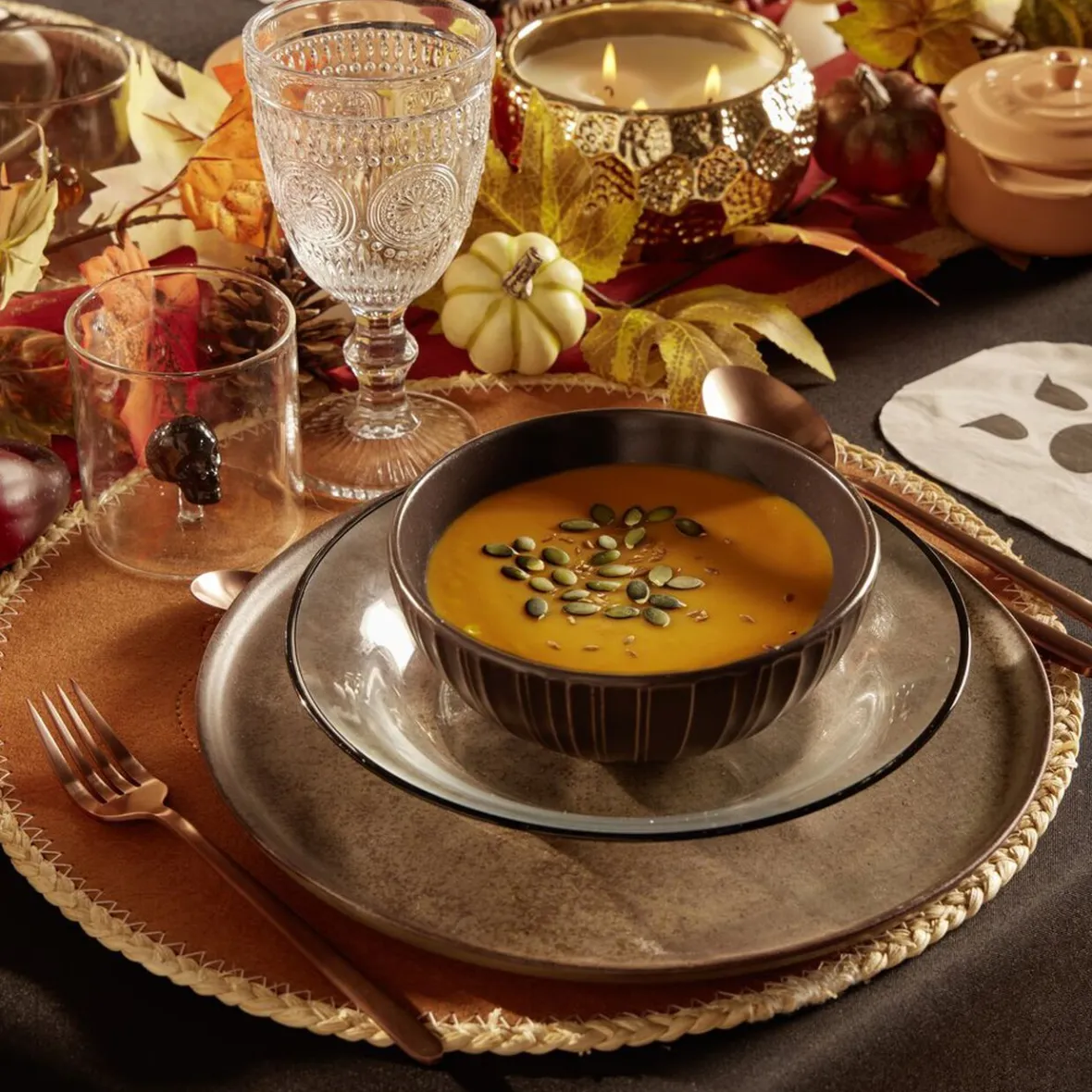 Cuisson<Gifi Mini cocotte individuelle en céramique avec couvercle - marron clair ou foncé