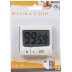 Préparation Culinaire<Gifi Minuteur digital blanc