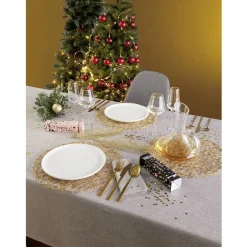 Gifi Ménagère 16 couverts inox doré| Vaisselle Et Accessoires De Table