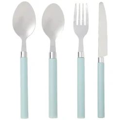 Gifi Ménagère 16 couverts inox manche plastique| Vaisselle Et Accessoires De Table