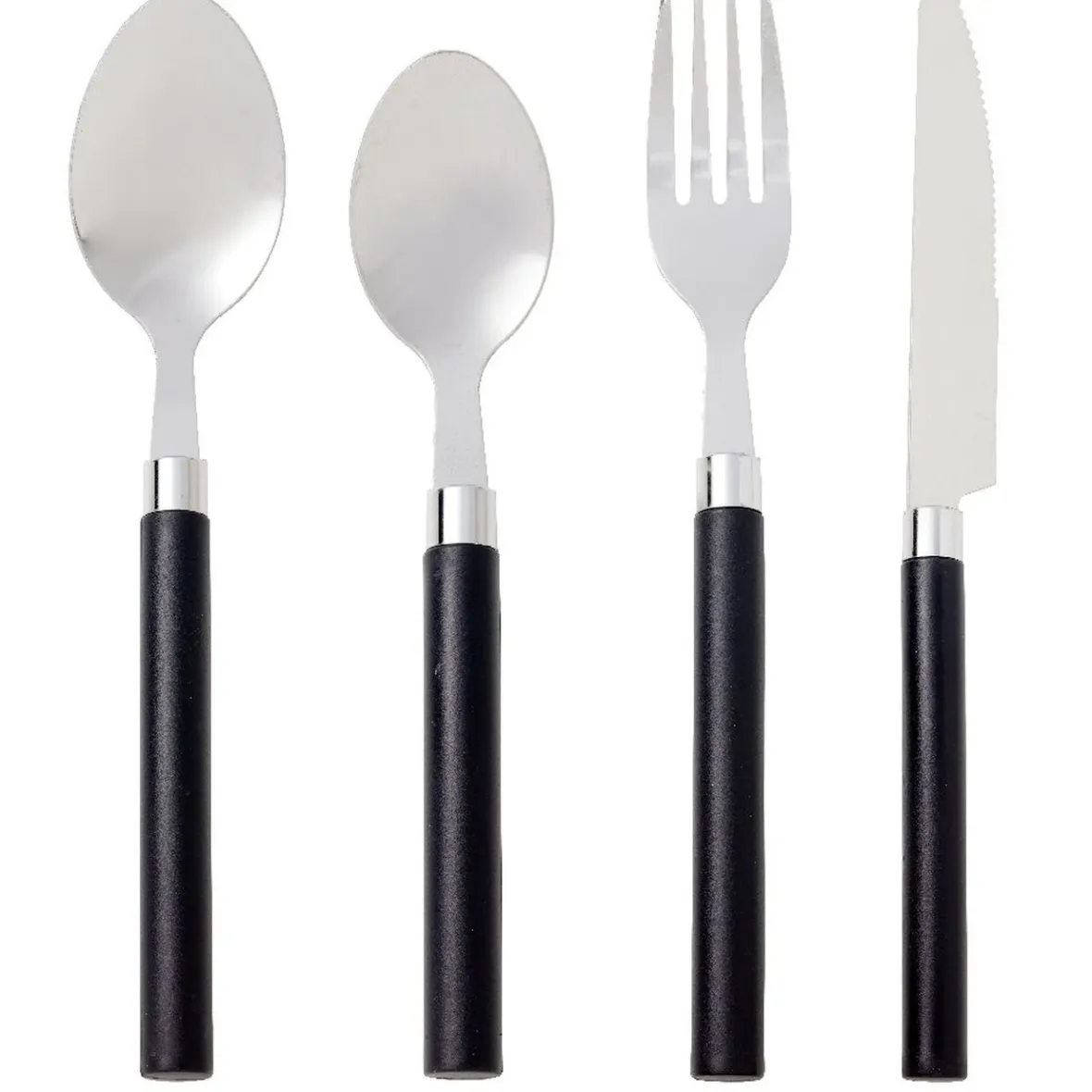 Gifi Ménagère 16 couverts inox manche plastique| Vaisselle Et Accessoires De Table