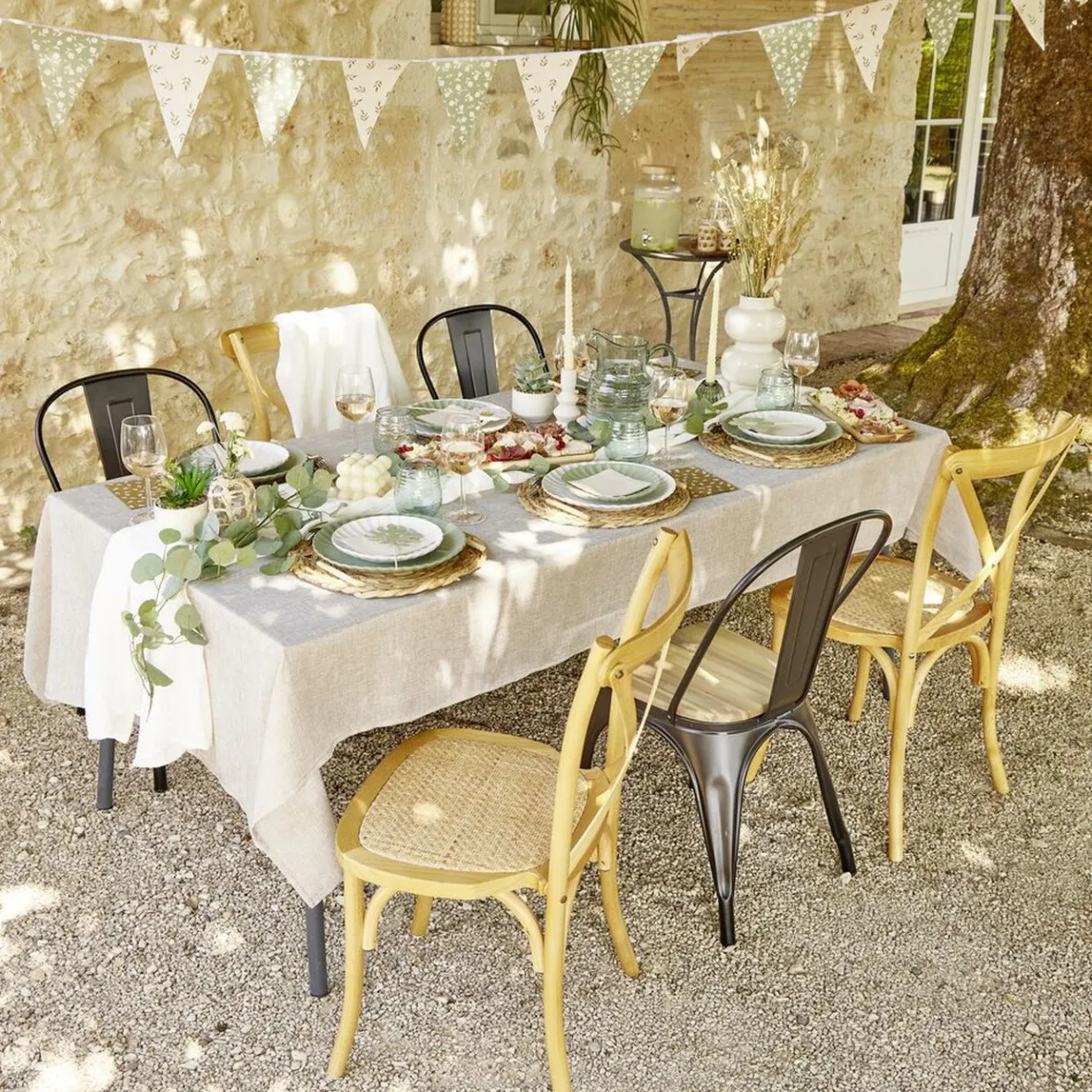 Gifi Ménagère 24 couverts inox manche plastique beige| Vaisselle Et Accessoires De Table