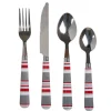 Gifi Ménagère 24 pièces à rayures bayadère| Vaisselle Et Accessoires De Table