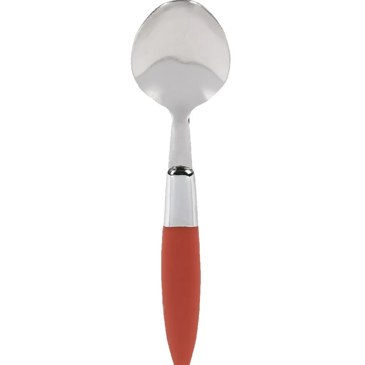 Gifi Ménagère 24 pièces avec support inox manche plastique rouge| Vaisselle Et Accessoires De Table