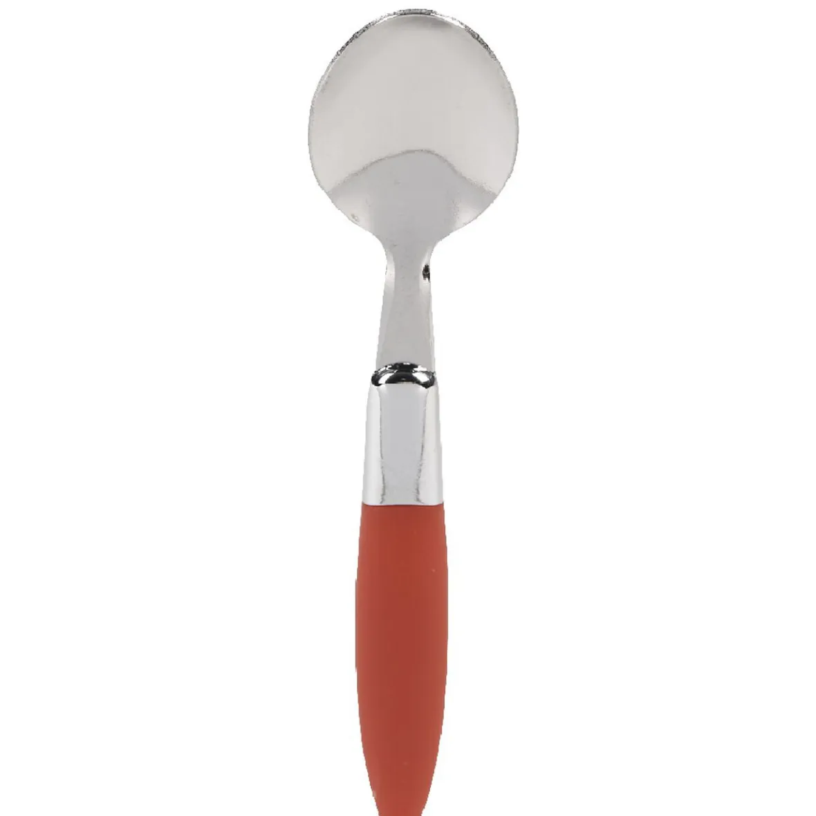 Gifi Ménagère 24 pièces avec support inox manche plastique rouge| Vaisselle Et Accessoires De Table