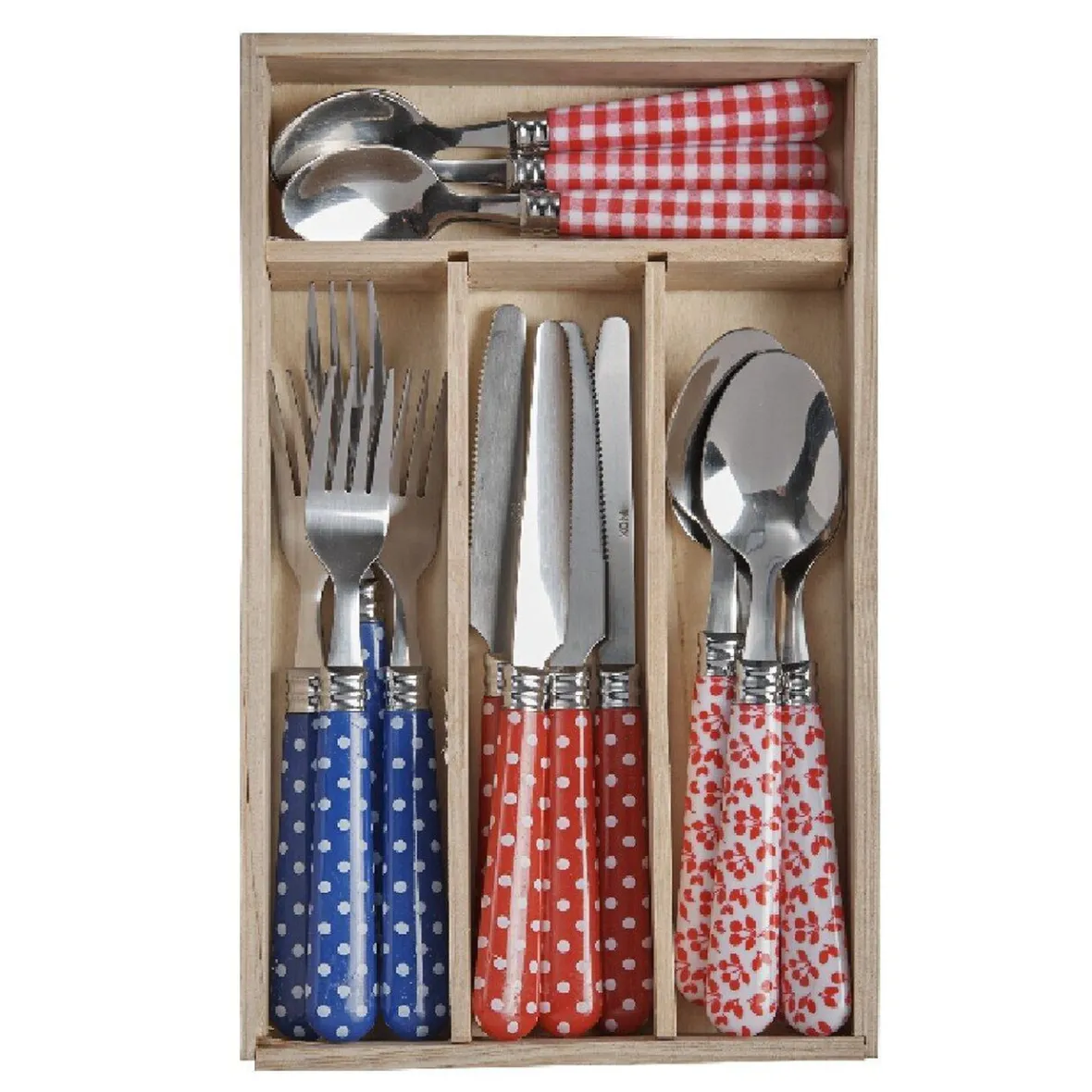 Gifi Ménagère 16 pièces design guinguette| Vaisselle Et Accessoires De Table