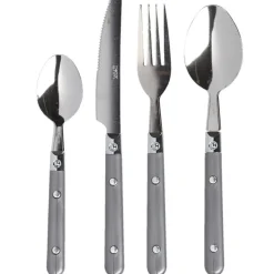 Gifi Ménagère 16 pièces gris| Vaisselle Et Accessoires De Table