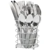 Gifi Ménagère 24 pièces gris et son panier| Vaisselle Et Accessoires De Table