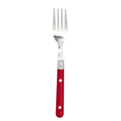 Gifi Ménagère 16 pièces inox manche plastique rouge| Vaisselle Et Accessoires De Table