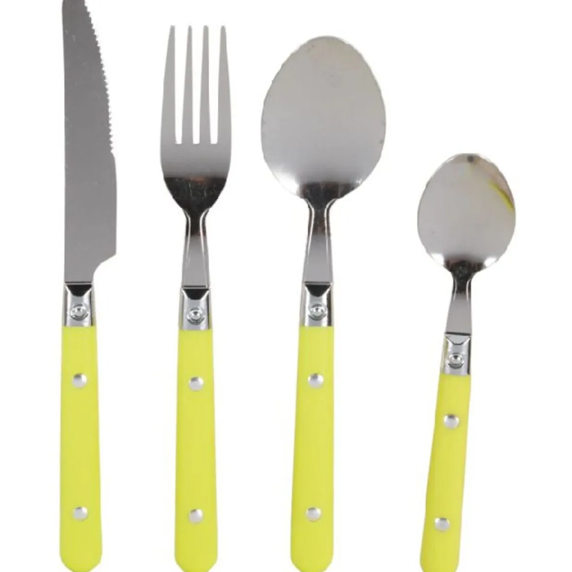 Vaisselle Et Accessoires De Table<Gifi Ménagère 16 pièces inox manche plastique vert anis