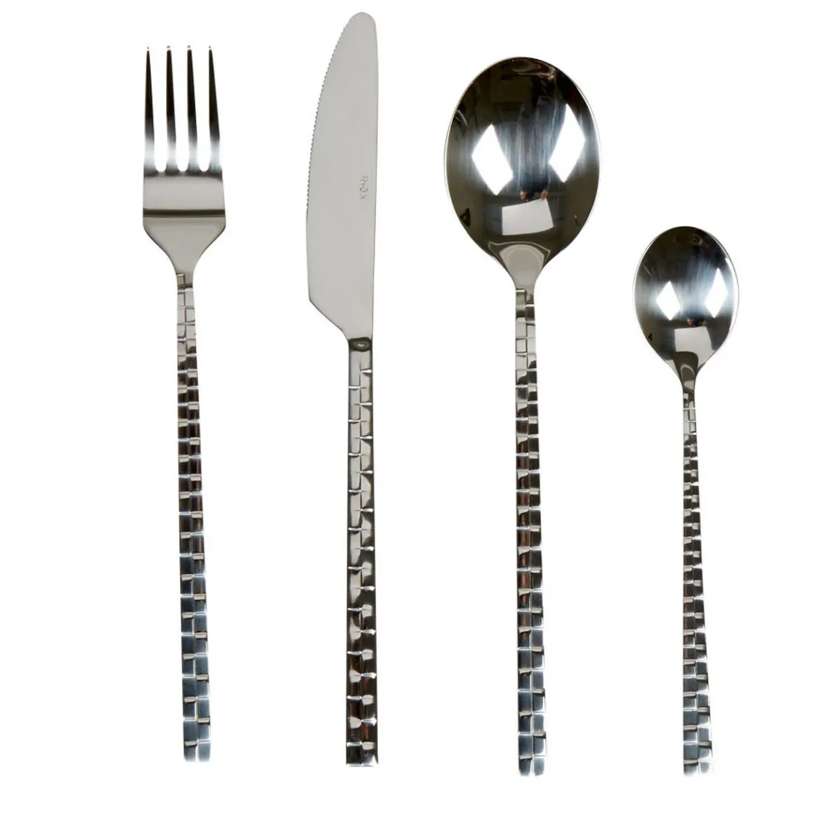 Vaisselle Et Accessoires De Table<Gifi Ménagère 16 pièces manche motif damassé