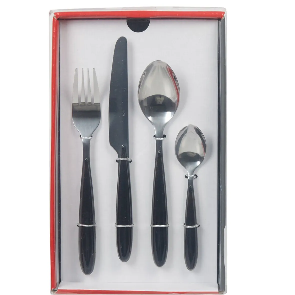 Vaisselle Et Accessoires De Table<Gifi Ménagère 24 pièces noir