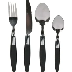 Gifi Ménagère 24 pièces noire| Vaisselle Et Accessoires De Table