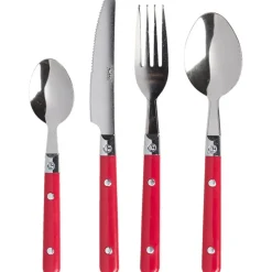 Gifi Ménagère 16 pièces rouge| Vaisselle Et Accessoires De Table