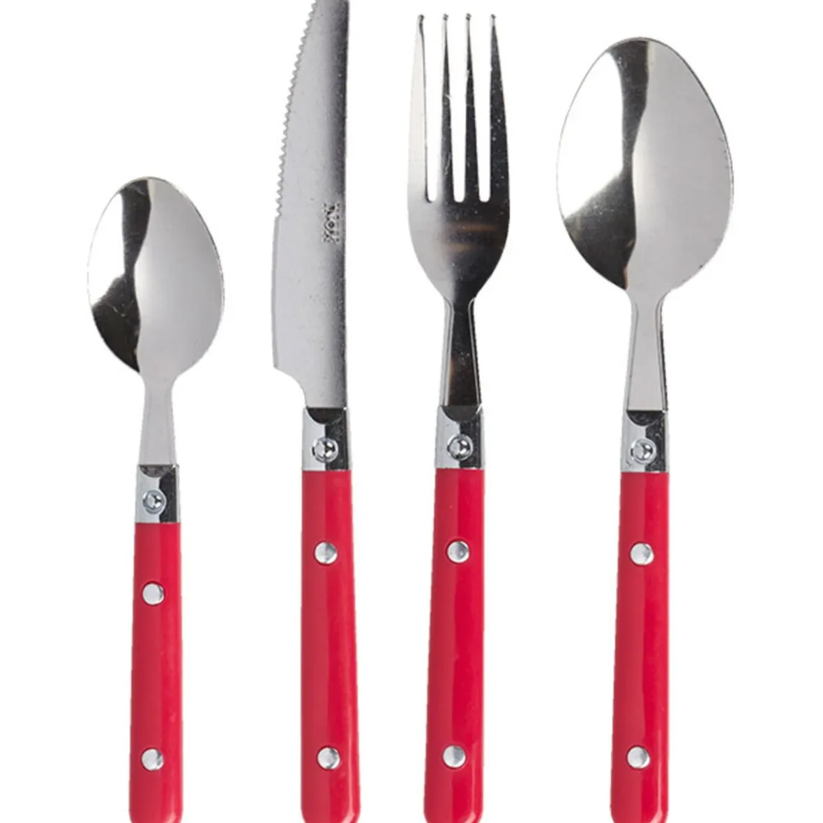 Gifi Ménagère 16 pièces rouge| Vaisselle Et Accessoires De Table