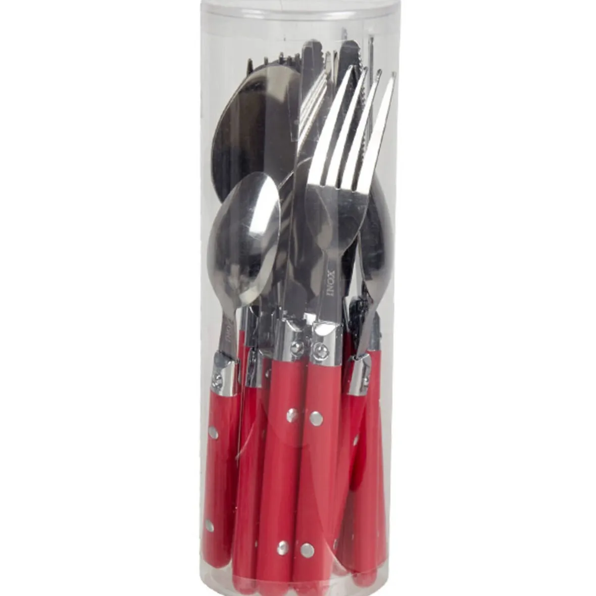 Gifi Ménagère 16 pièces rouge| Vaisselle Et Accessoires De Table