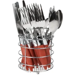 Vaisselle Et Accessoires De Table<Gifi Ménagère 24 pièces rouge