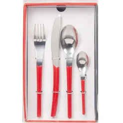 Gifi Ménagère 16 pièces rouge| Vaisselle Et Accessoires De Table
