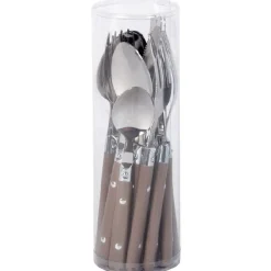 Gifi Ménagère 16 pièces taupe| Vaisselle Et Accessoires De Table