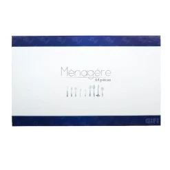 Vaisselle Et Accessoires De Table<Gifi Ménagère inox 64 pièces