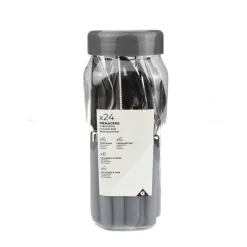 Vaisselle Et Accessoires De Table<Gifi Ménagère inox manche gris 24 pièces