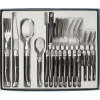 Gifi Ménagère Laguiole inox gris anthracite 16 pièces| Vaisselle Et Accessoires De Table