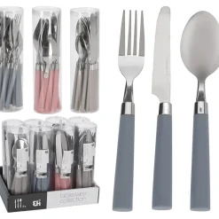 Gifi Ménagère manche bleu 12 pièces| Vaisselle Et Accessoires De Table