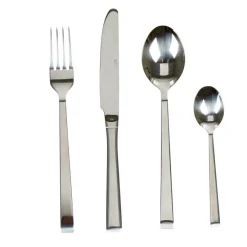Gifi Ménagère moderne inox 24 pièces| Vaisselle Et Accessoires De Table